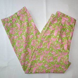 Lilly Pulitzer Cuff Chinos | Shrimp Cocktail | 36
